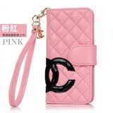 Chanel風財布式 横開けカバーピンク